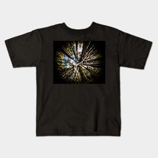 Forest by Fish Eye Lens Kids T-Shirt